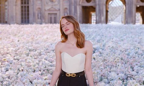 Emma Stone for the Coeur Battant Fragrance 